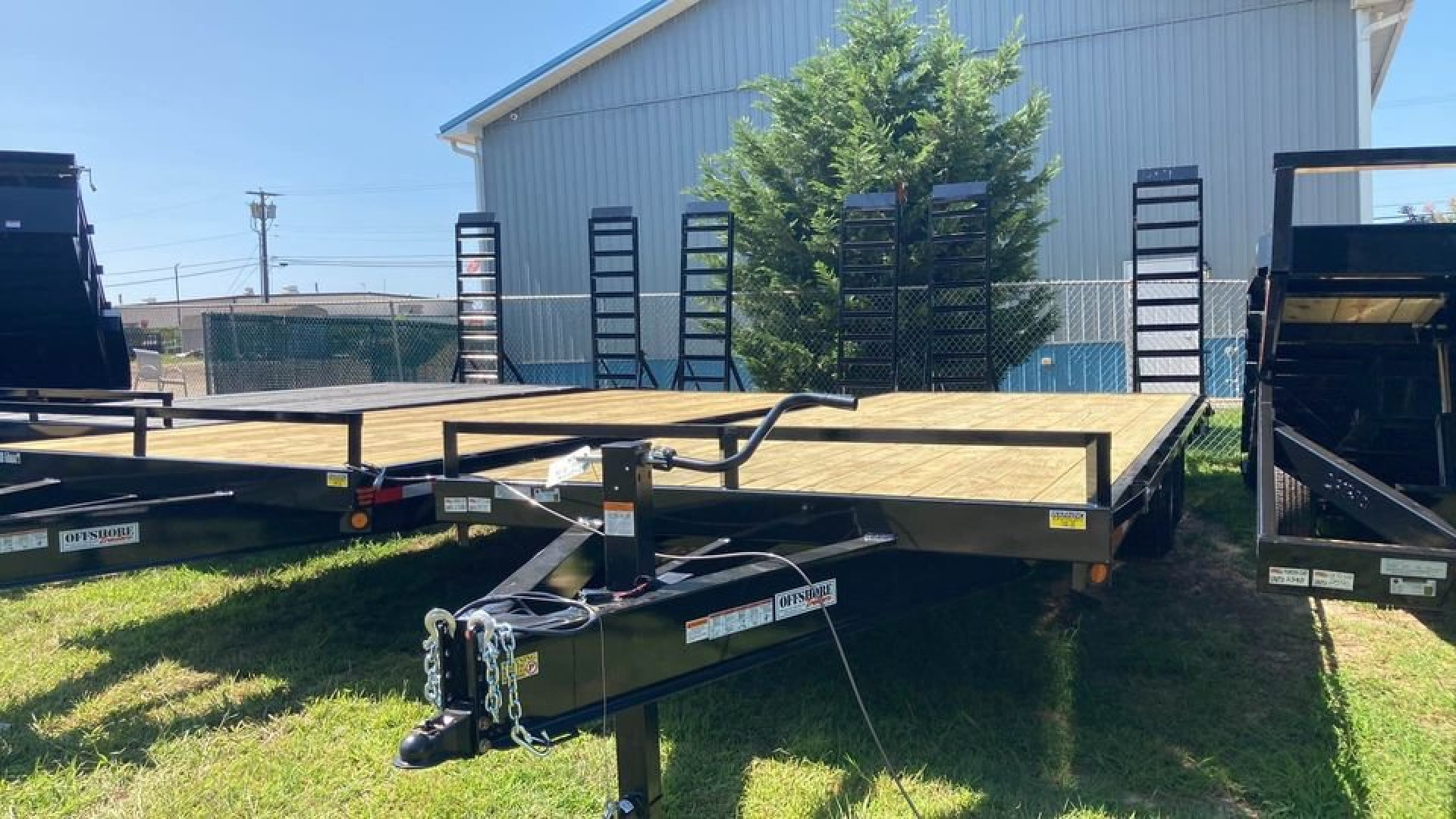 New 2025 Quality Steel and Aluminum 102x20+4 deckover Equipment Trailer