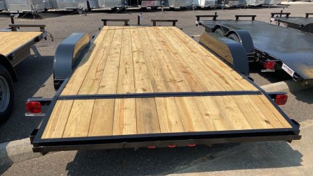 New 2024 P & T Trailers 18' wood deck Car Hauler