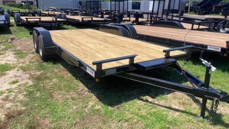 New 2024 P & T TRAILERS 18' wood deck Car Hauler