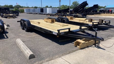 New 2024 P & T TRAILERS 20' wood deck Car Hauler