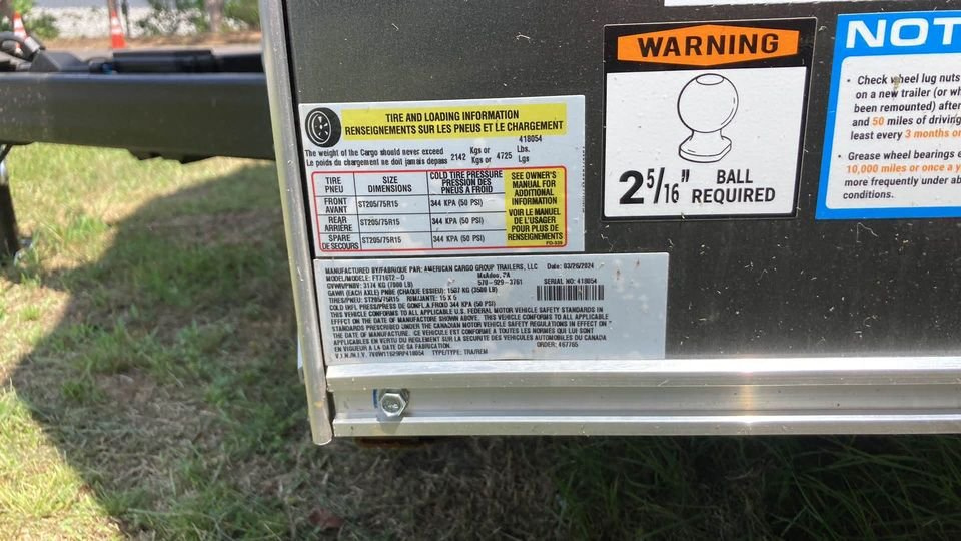 New 2024 Wells Cargo 7x16 Cargo / Enclosed Trailer