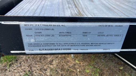 New 2023 P & T Trailers 5x8 utility Landscape Trailer