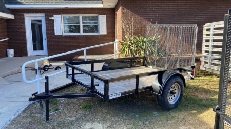 New 2023 P & T Trailers 5x8 utility Landscape Trailer