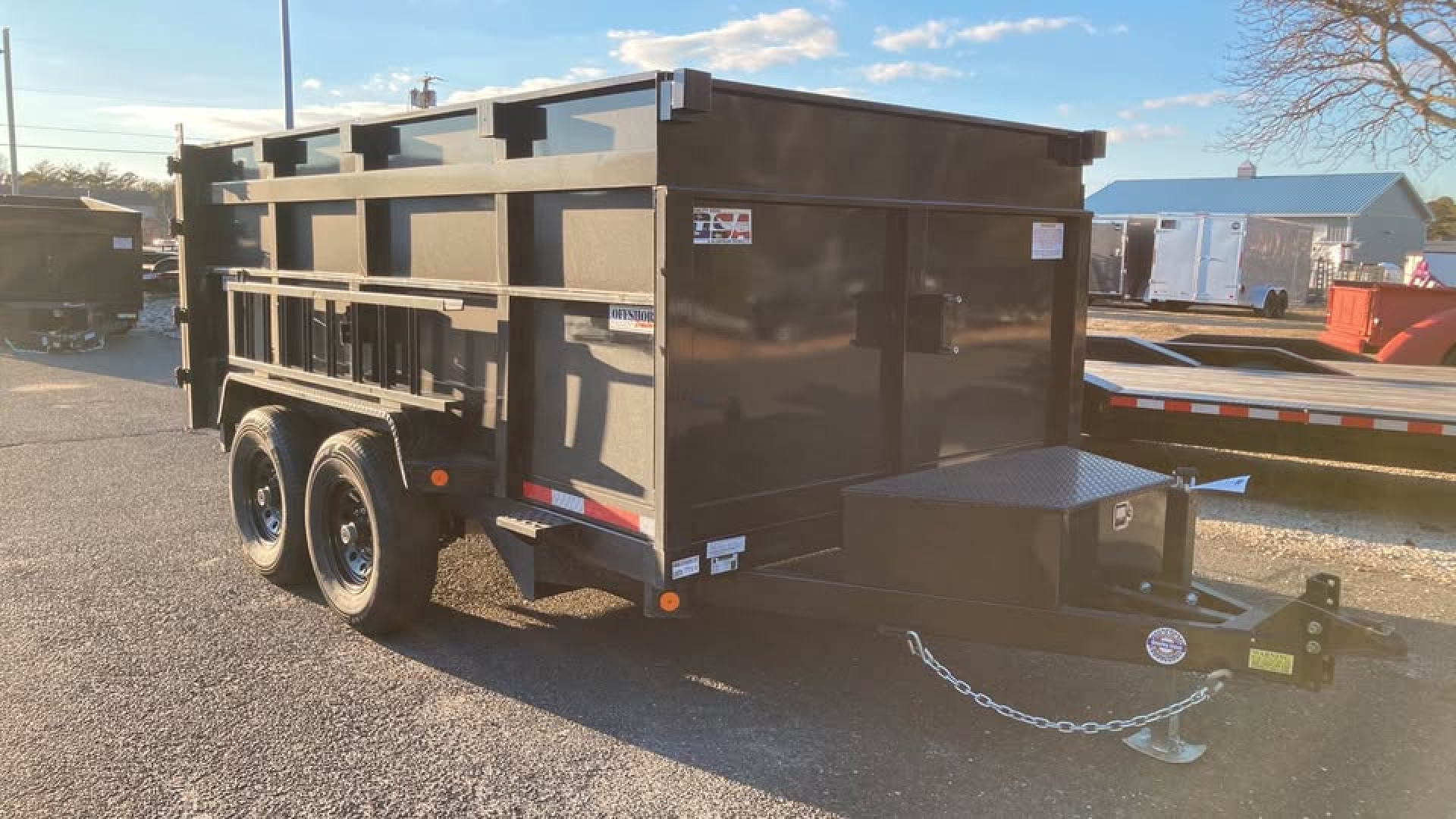 New 2026 Quality Steel and Aluminum 7x12 4' side Dump Trailer