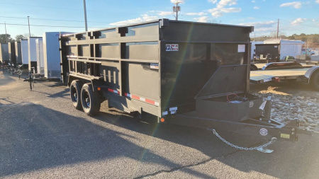 New 2026 Quality Steel and Aluminum 7x16 4' side Dump Trailer