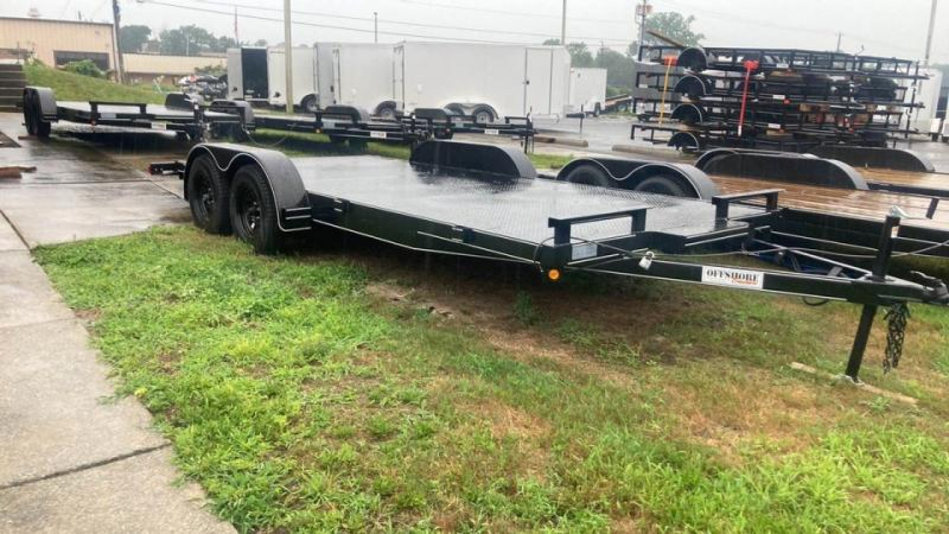 New 2023 P and T Trailers  82x18 steel deck Car Hauler