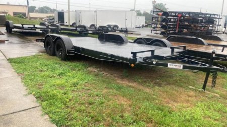 New 2023 P and T Trailers  82x18 steel deck Car Hauler