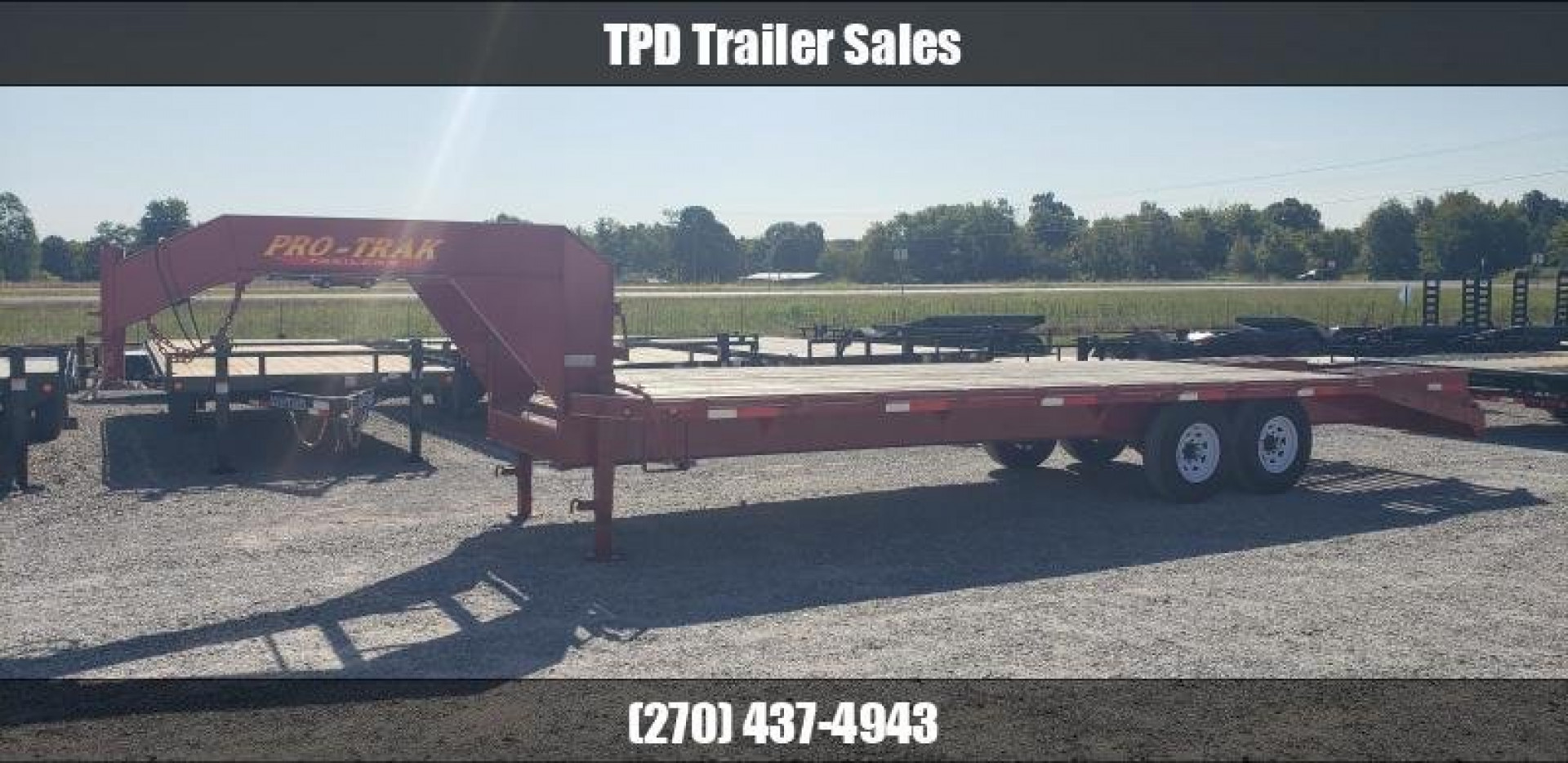 Used 2009 Pro-Trak 102"X25' Gooseneck Trailer