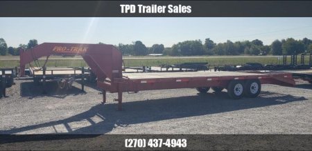 Used 2009 Pro-Trak 102"X25' Gooseneck Trailer