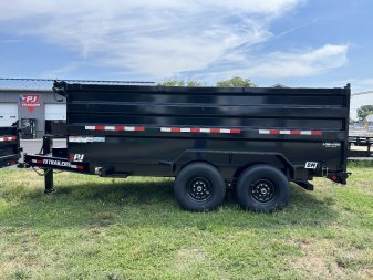 New 2025 PJ Trailers 14' Low Pro High Side Dump Trailer