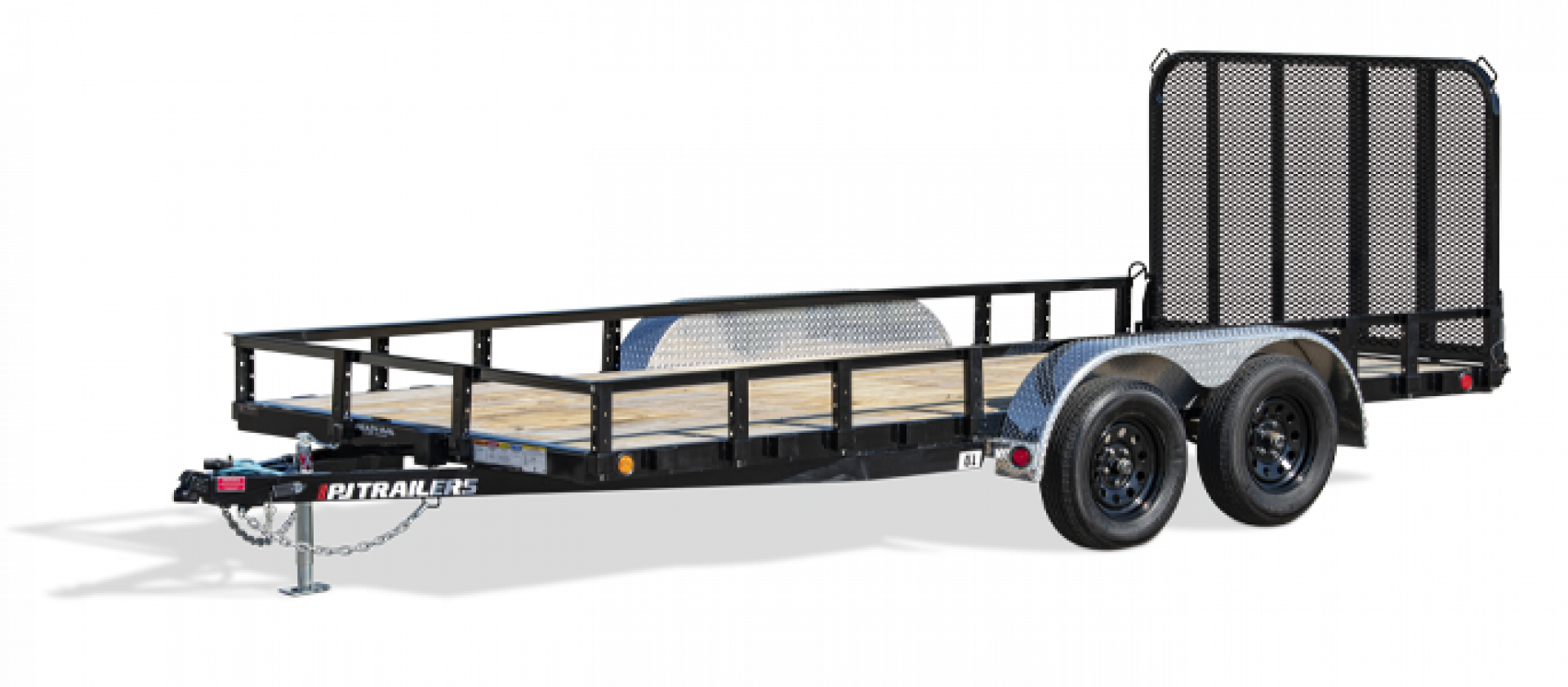 New 2024 PJ Trailers 16'x83" UL Tandem Axle Channel Utility Trailer