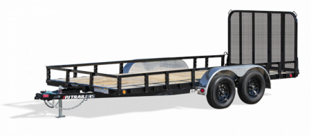 New 2024 PJ Trailers 16'x83" UL Tandem Axle Channel Utility Trailer