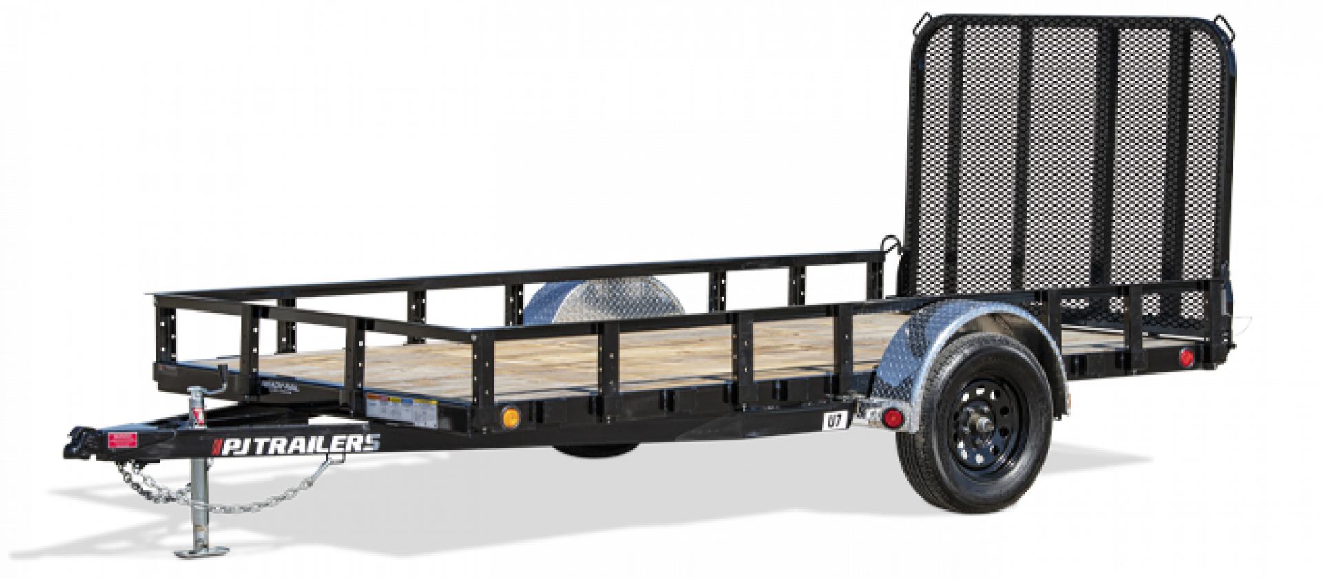 New 2024 PJ Trailers 14' x 77" U7 Channel Utility Trailer