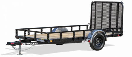 New 2024 PJ Trailers 14' x 77" U7 Channel Utility Trailer