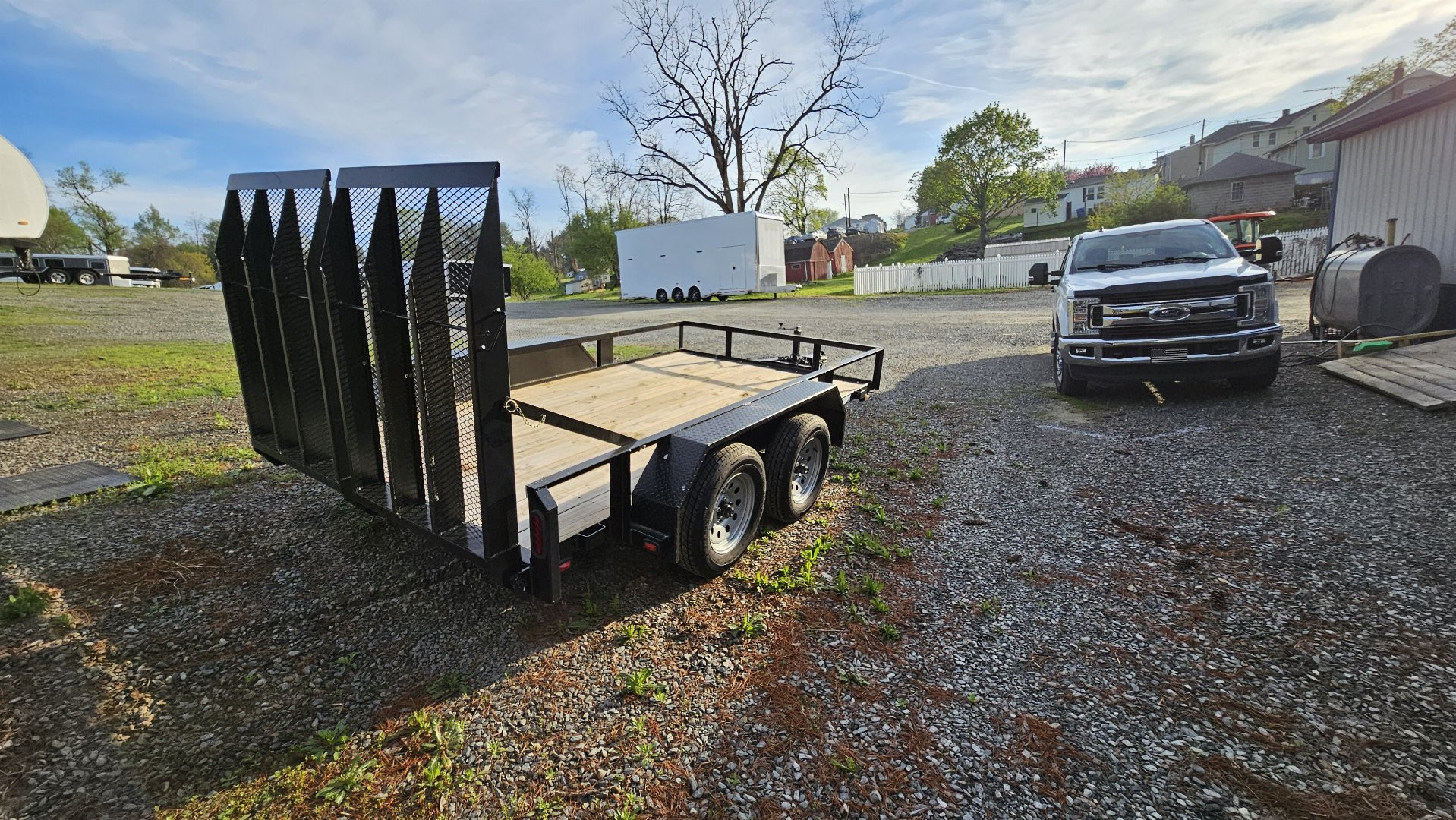 New 2025 PEQUEA 80X12TA Utility Trailer