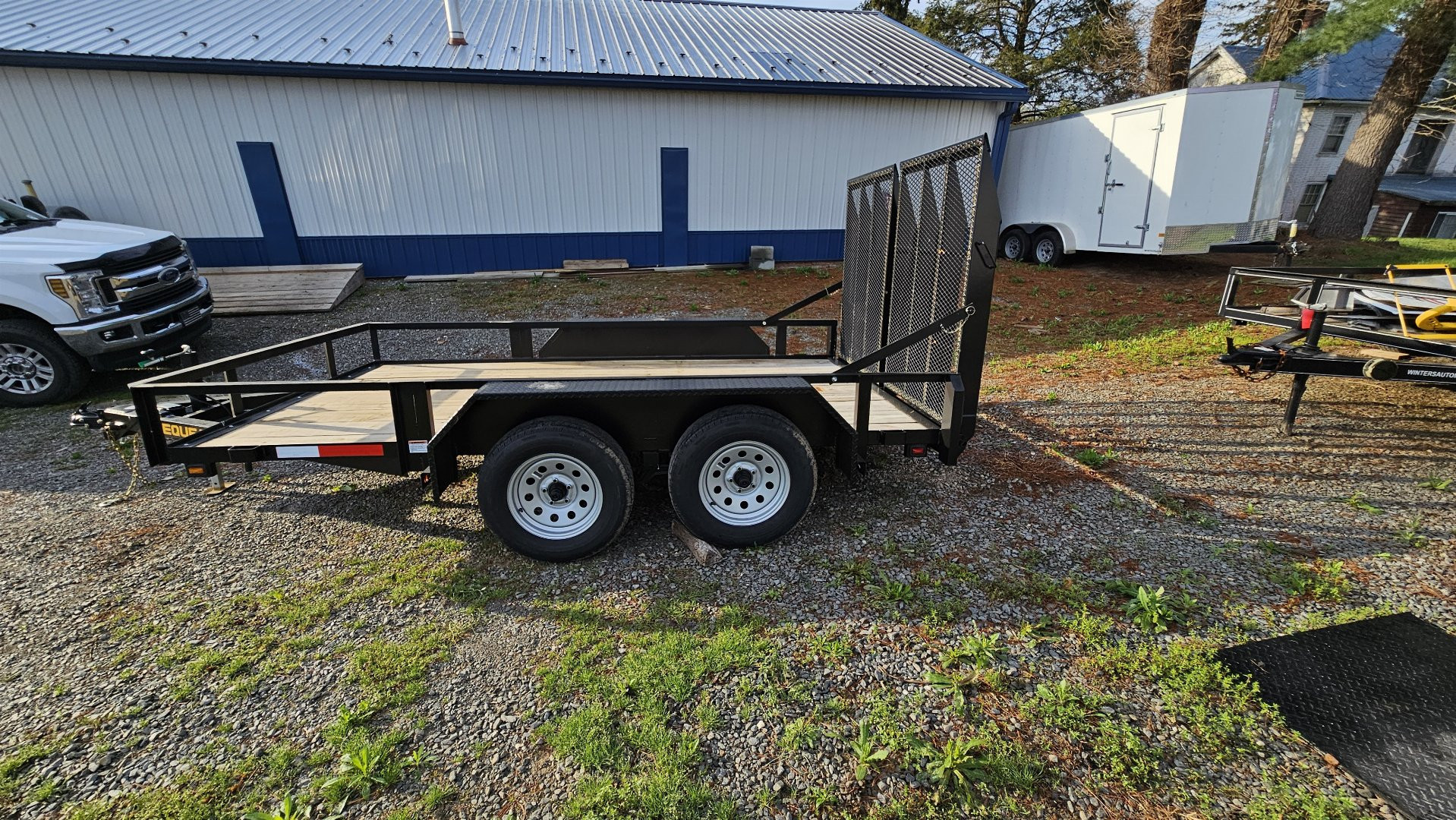 New 2025 PEQUEA 80X12TA Utility Trailer