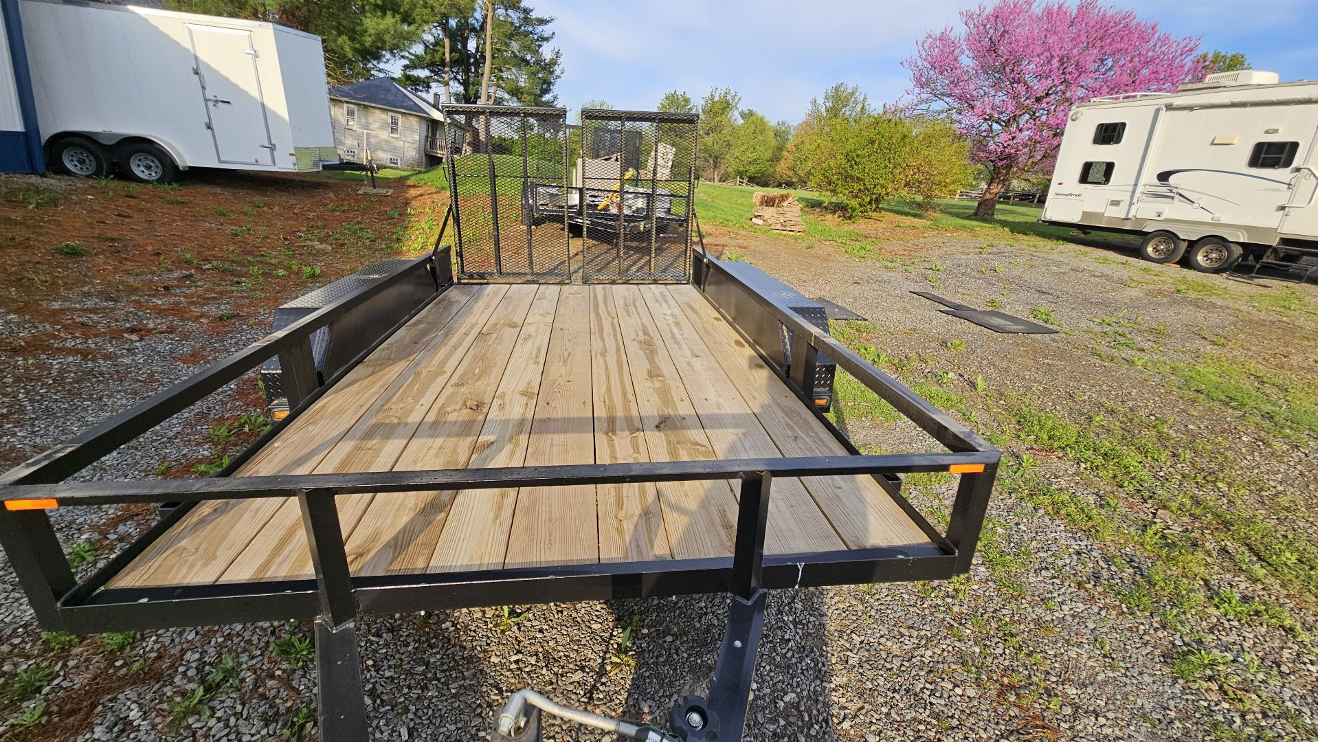 New 2025 PEQUEA 80X12TA Utility Trailer