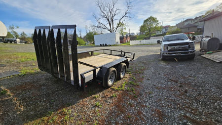 New 2025 PEQUEA 80X12TA Utility Trailer