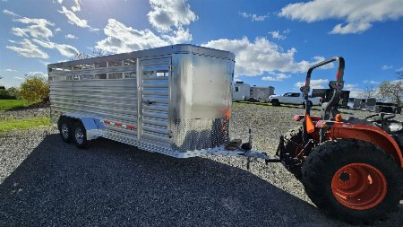 New 2025 Featherlite Trailers 8107 6'6"X20TA Stock / Stock Combo Trailer