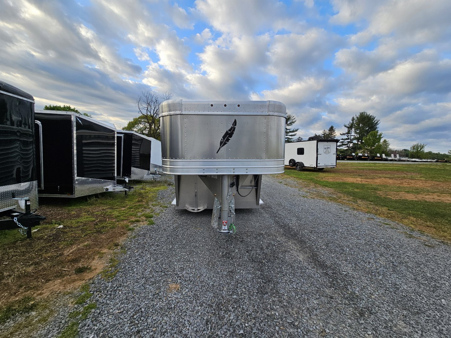 New 2025 FEATHERLITE TRAILERS 8127 7x20 Stock / Stock Combo Trailer