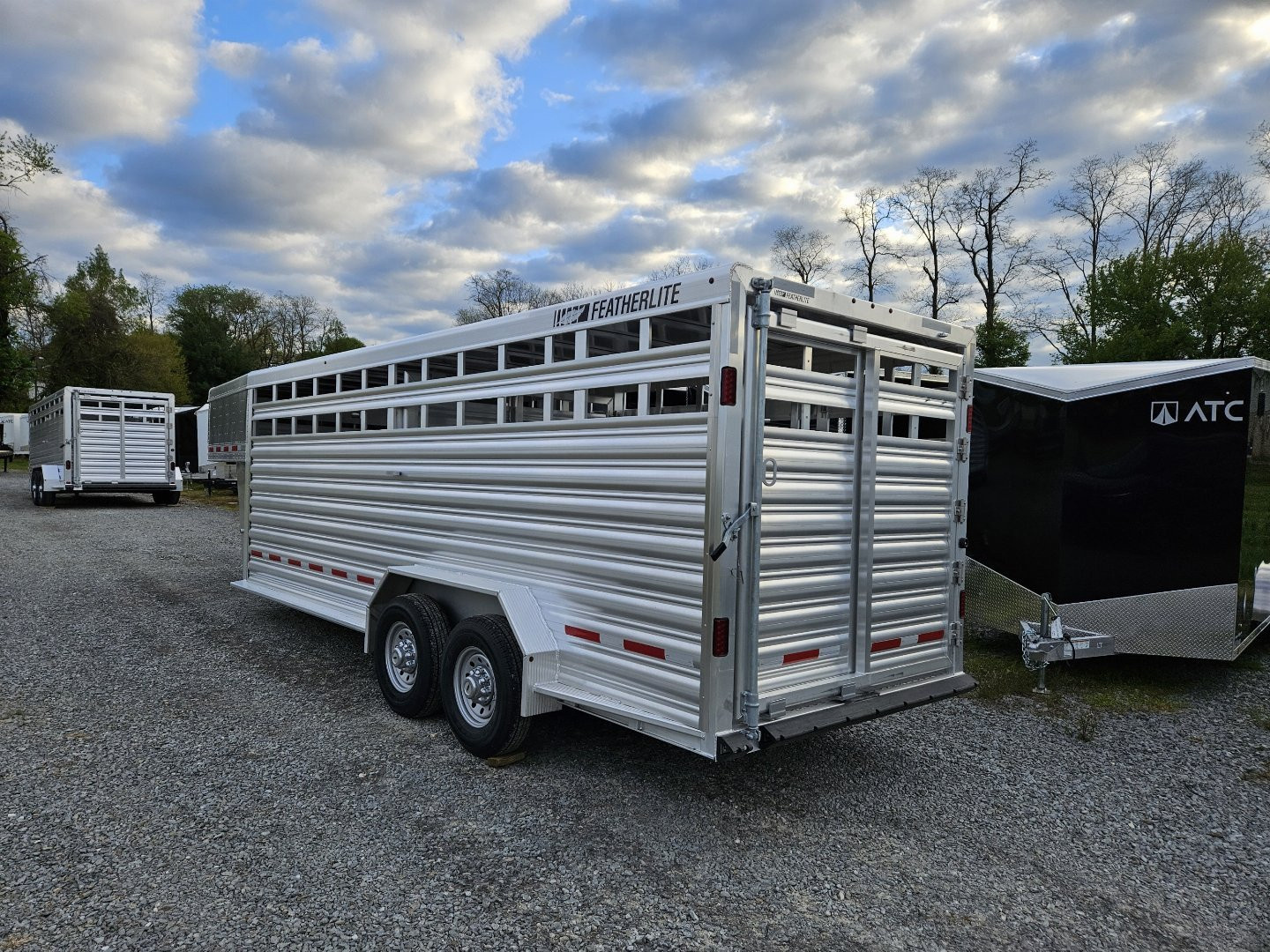 New 2025 FEATHERLITE TRAILERS 8127 7x20 Stock / Stock Combo Trailer