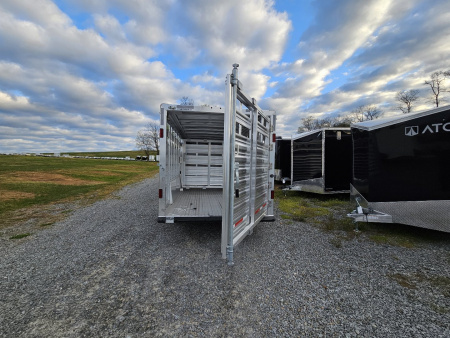New 2025 FEATHERLITE TRAILERS 8127 7x20 Stock / Stock Combo Trailer
