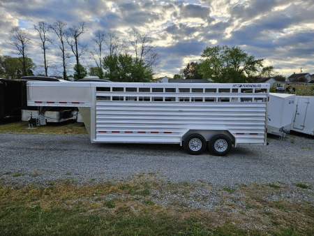 New 2025 FEATHERLITE TRAILERS 8127 7x20 Stock / Stock Combo Trailer