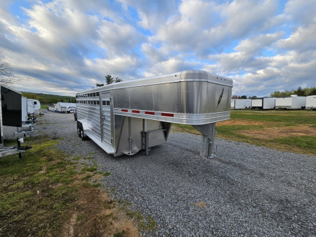 New 2025 FEATHERLITE TRAILERS 8127 7x20 Stock / Stock Combo Trailer