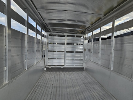 New 2025 FEATHERLITE TRAILERS 8127 7x20 Stock / Stock Combo Trailer