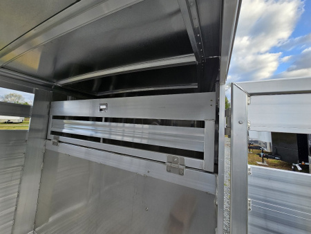 New 2025 FEATHERLITE TRAILERS 8127 7x20 Stock / Stock Combo Trailer