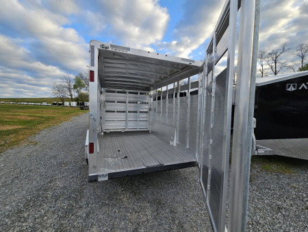 New 2025 FEATHERLITE TRAILERS 8127 7x20 Stock / Stock Combo Trailer