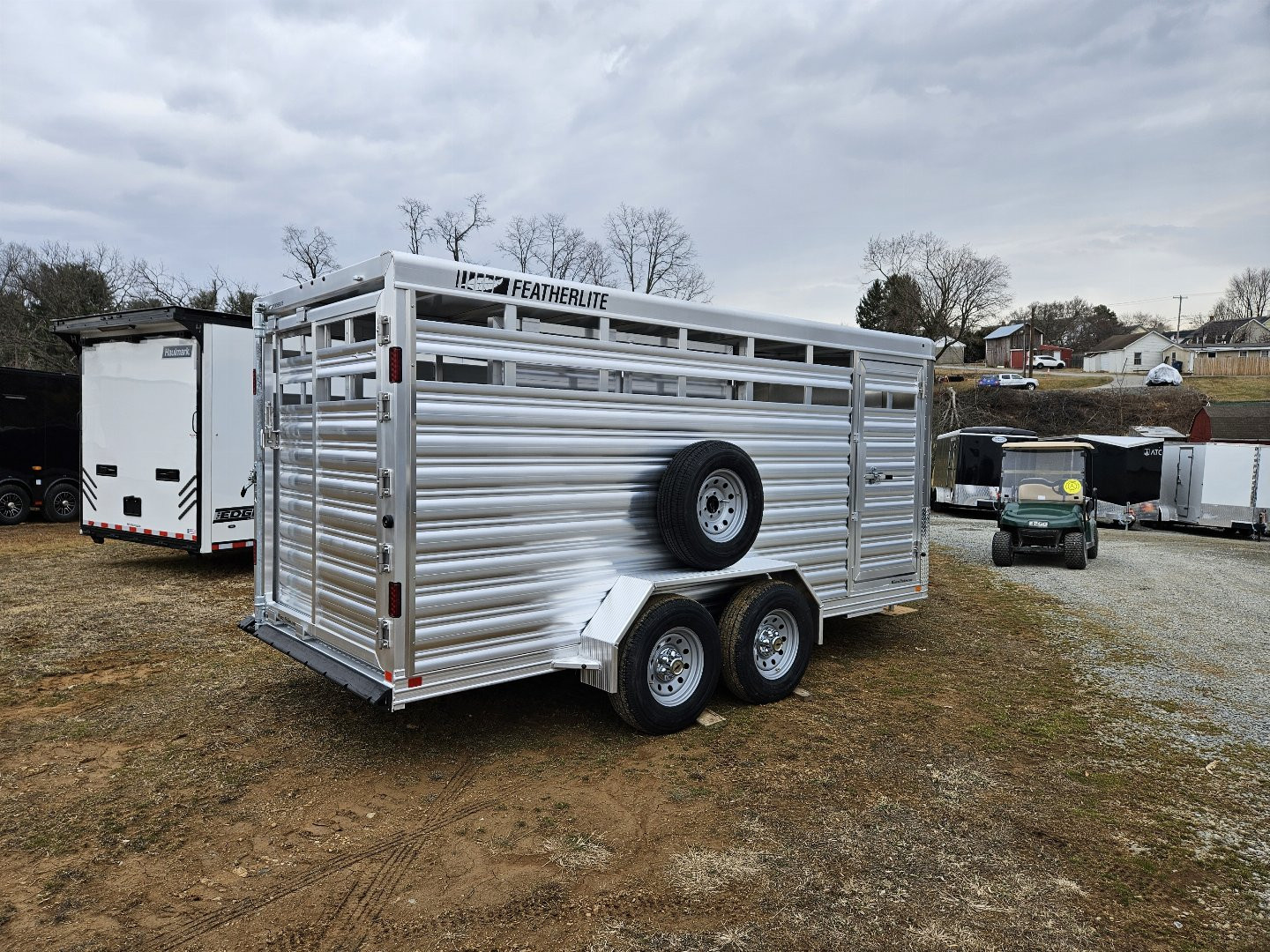 New 2025 Featherlite Trailers (8107) 6'7"X16' Stock / Stock Combo Trailer