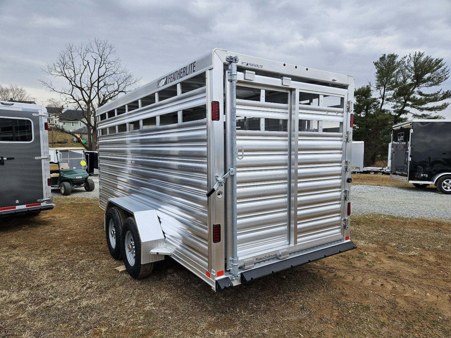 New 2025 Featherlite Trailers (8107) 6'7"X16' Stock / Stock Combo Trailer