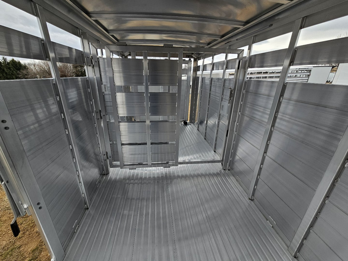 New 2025 Featherlite Trailers (8107) 6'7"X16' Stock / Stock Combo Trailer