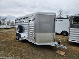 New 2025 Featherlite Trailers (8107) 6'7 X16' Stock / Stock Combo Trailer