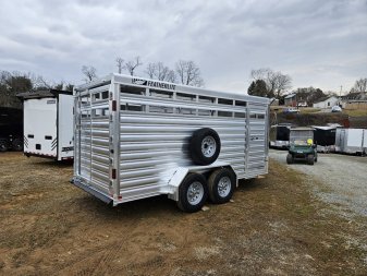 New 2025 Featherlite Trailers (8107) 6'7"X16' Stock / Stock Combo Trailer