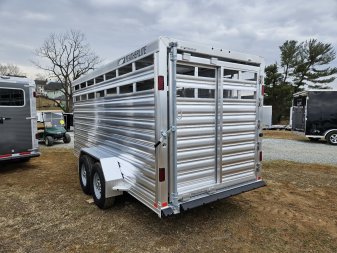 New 2025 Featherlite Trailers (8107) 6'7"X16' Stock / Stock Combo Trailer