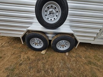 New 2025 Featherlite Trailers (8107) 6'7"X16' Stock / Stock Combo Trailer