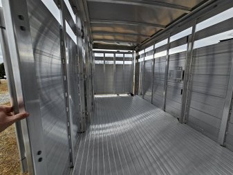 New 2025 Featherlite Trailers (8107) 6'7"X16' Stock / Stock Combo Trailer