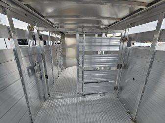 New 2025 Featherlite Trailers (8107) 6'7"X16' Stock / Stock Combo Trailer
