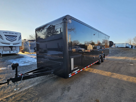 New 2025 Cargo Mate ELIMINATOR 8.5X28TA Car / Racing Trailer