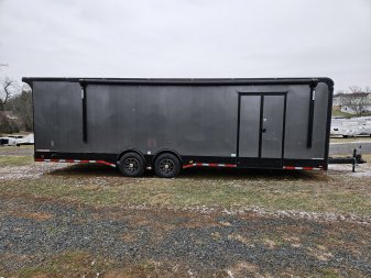 New 2025 Cargo Mate ELIMINATOR 8.5X28TA Car / Racing Trailer