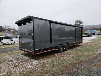 New 2025 Cargo Mate ELIMINATOR 8.5X28TA Car / Racing Trailer
