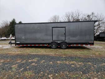 New 2025 Cargo Mate ELIMINATOR 8.5X28TA Car / Racing Trailer