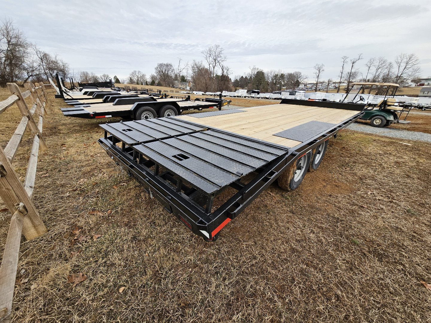 New 2024 PEQUEA TRAILERS HDDO 20' LEVELER Deckover Trailer