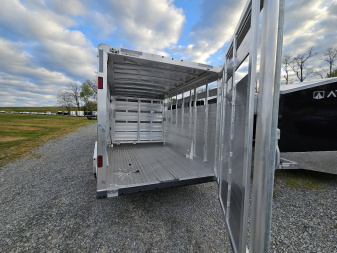 New 2025 FEATHERLITE TRAILERS 8127 7x20 Stock / Stock Combo Trailer