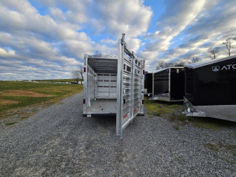 New 2025 FEATHERLITE TRAILERS 8127 7x20 Stock / Stock Combo Trailer
