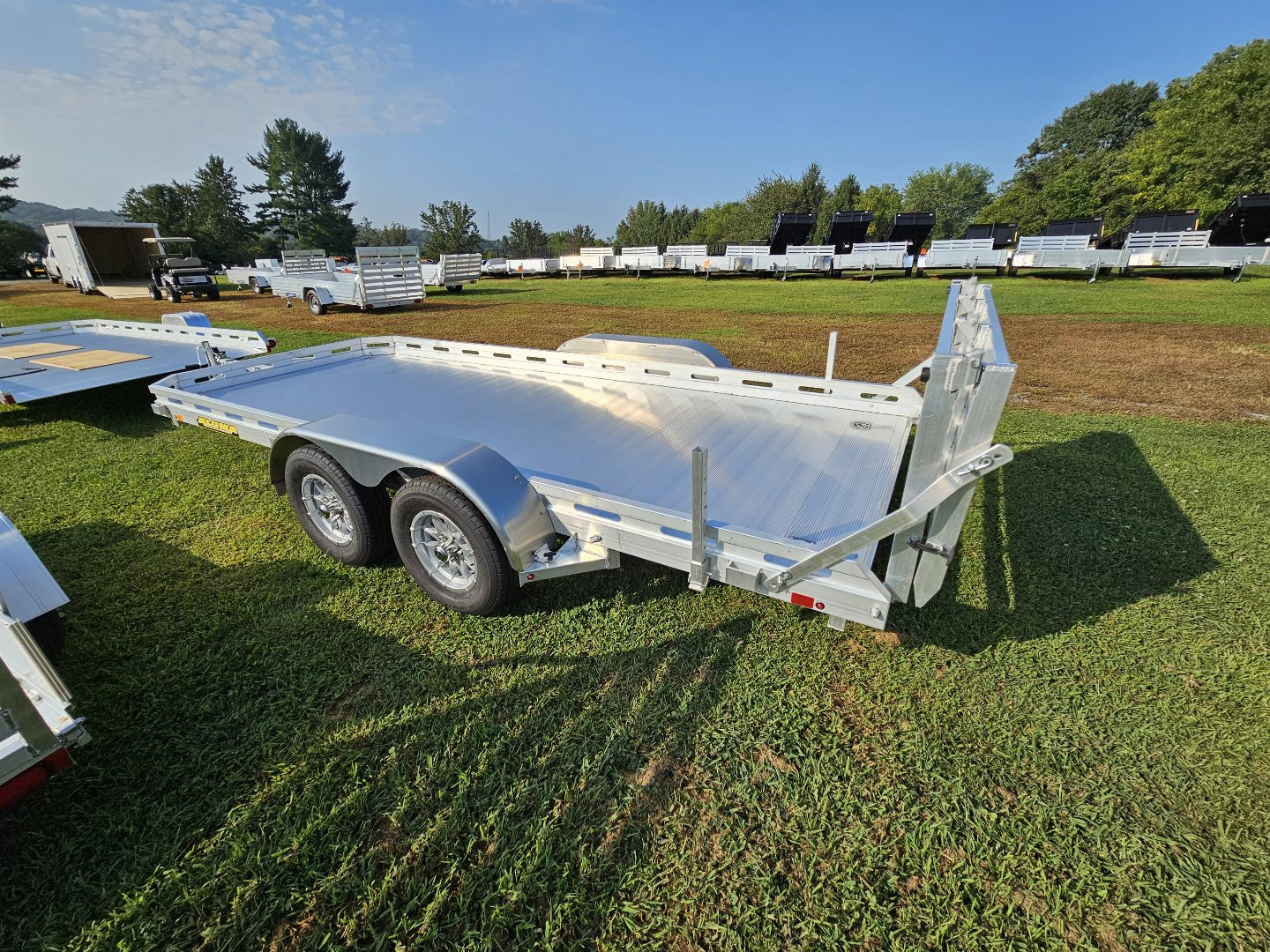 New 2025 Aluma 78X16TA-EL-BTRTD Utility Trailer