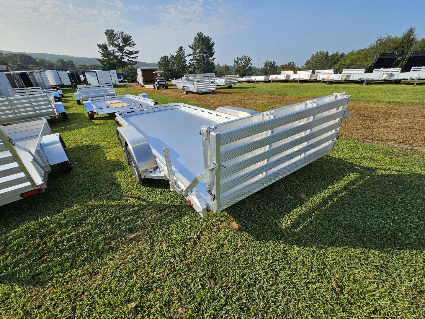 New 2025 Aluma 78X16TA-EL-BTRTD Utility Trailer