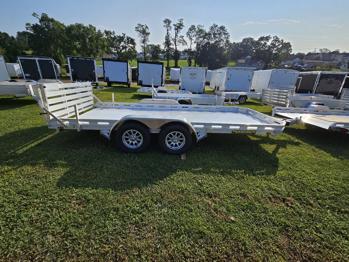 New 2025 Aluma 78X16TA-EL-BTRTD Utility Trailer